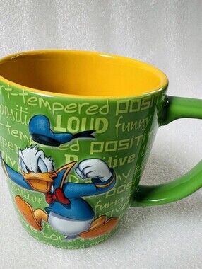 Authentic Disney Parks Exclusive Donald Duck "Personality" Mug 14oz